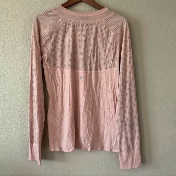 Sweaty Betty Breeze Merino Long Sleeve Athletic Running Top Pink Medium - Picture 7 of 8
